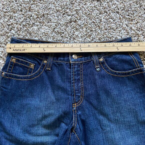 Vintage Rockies Bareback Low Rise Jeans Women's 10 Long Denim Flare Zip Fly - Picture 9 of 13